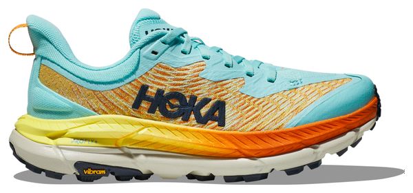 Chaussures Trail Hoka One One Mafate Speed 4 Bleu Orange Femme