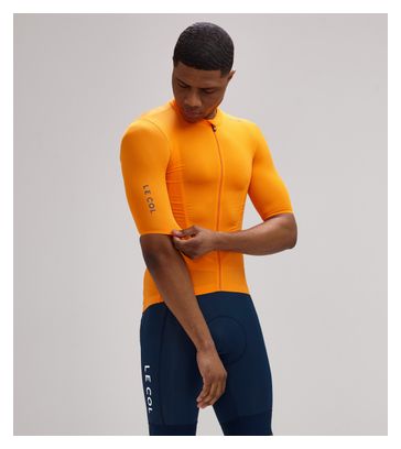 Le Col Pro Lightweight Orange Short Sleeve Jersey