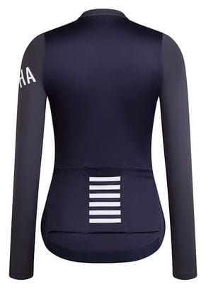 Camiseta de manga larga ligera para mujer Rapha Pro Team Azul/Gris