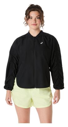 Chaqueta Cortaviento Asics Nagino Run Negra Mujer