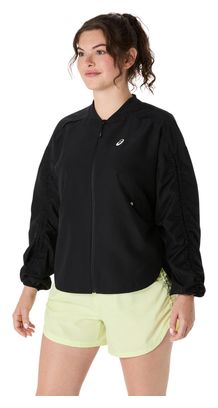 Chaqueta Cortaviento Asics Nagino Run Negra Mujer