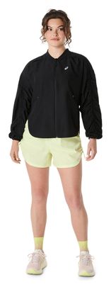 Chaqueta Cortaviento Asics Nagino Run Negra Mujer