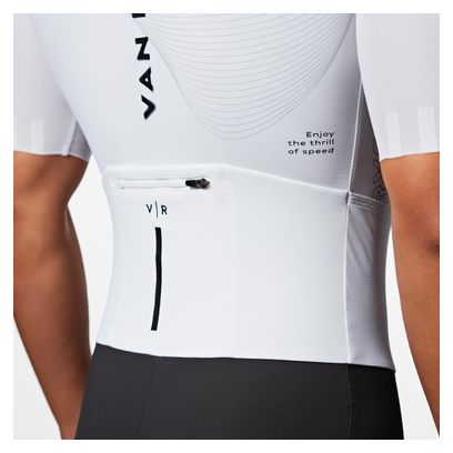 Tuta da ciclismo Van Rysel RCR-R Racer 2 nero/bianco da uomo