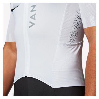 Tuta da ciclismo Van Rysel RCR-R Racer 2 nero/bianco da uomo