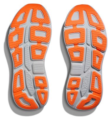 Hoka Bondi 9 Grijs/Oranje Heren Hardloopschoenen