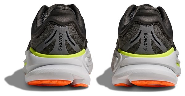 Hoka Bondi 9 Grijs/Oranje Heren Hardloopschoenen