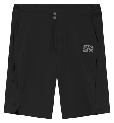 Pantaloncini da MTB Endura AllTrack Ride Over Nero da uomo