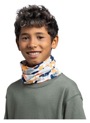 Scaldacollo Buff CoolNet UV blu/arancione per bambini