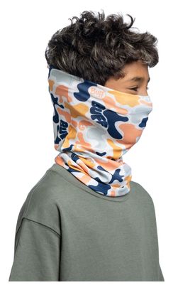 Scaldacollo Buff CoolNet UV blu/arancione per bambini