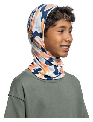Scaldacollo Buff CoolNet UV blu/arancione per bambini