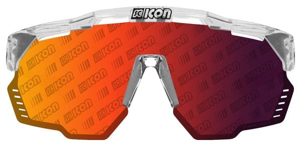 Scicon Sports Aeroshade Kunken Monogram Lunettes De Soleil De Performance Sportive (Scnpp Red Multimirror Monogramme/Briller)