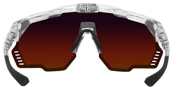 Scicon Sports Aeroshade Kunken Monogram Lunettes De Soleil De Performance Sportive (Scnpp Red Multimirror Monogramme/Briller)