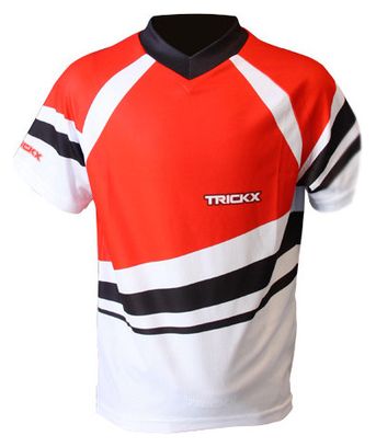 Trick X Kurtz Kids Jersey Short sleeves Red / White