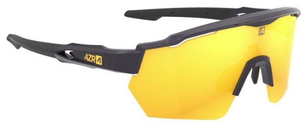 Set AZR Race RX Glasses Black Clear / Gold Hydrophobic Lens + Clear