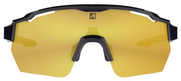 Coffret Lunettes AZR Race RX Noir Verni / Écran hydrophobe Or + Incolore