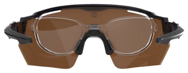 Coffret Lunettes AZR Race RX Noir Verni / Écran hydrophobe Or + Incolore