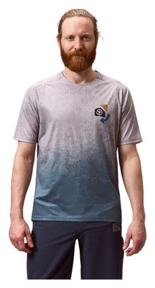 Endura Singletrack Print Gray Men's Short-Sleeve Jersey