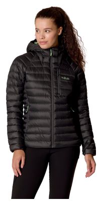 RAB Microlight Alpine Hoody Down Jacket, Dark Gray, Women's