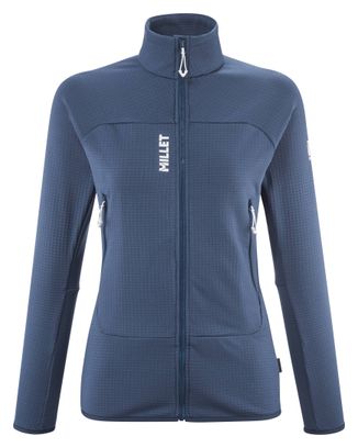 Forro polar Millet Fusion Grid Azul para mujer