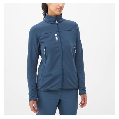 Millet Fusion Grid Women's Fleece Blue