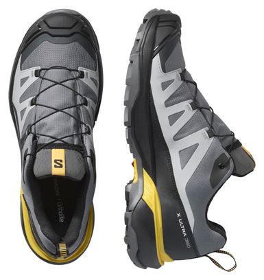 Salomon X Ultra 360 GTX Grijs/Geel Heren Wandelschoenen