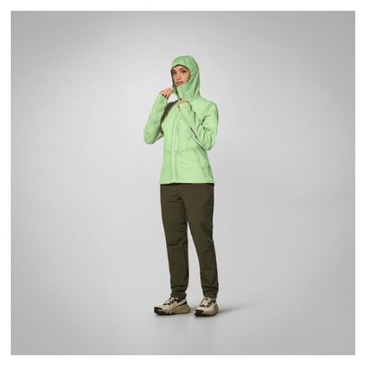 Giacca impermeabile Salewa Pedroc 2 Powertex 2.5L verde da donna