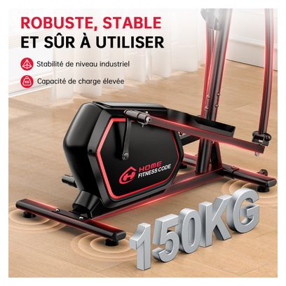 Elliptique Fitness E200 magnétique pliable noir