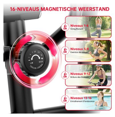 Elliptique Fitness E200 magnétique pliable noir