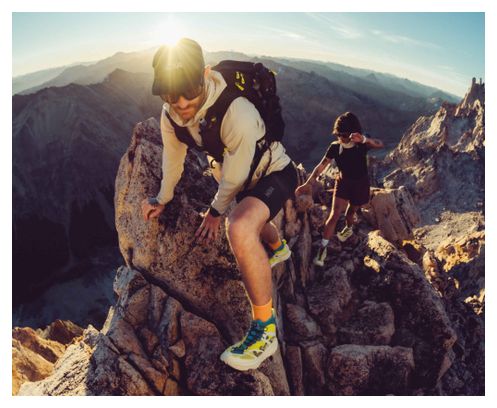 Hoka Mafate X Hike Yellow Unisex Outdoor Shoes