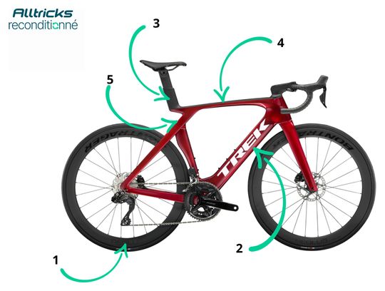 Road Bike Trek Madone SL 6 Shimano 105 Di2 12V 700 mm Red Gen 7