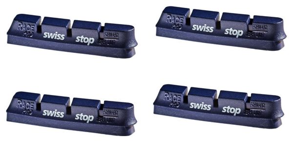 SwissStop RacePro BXP x4 Bremsbelageinsätze Aluminiumfelgen Für Campagnolo