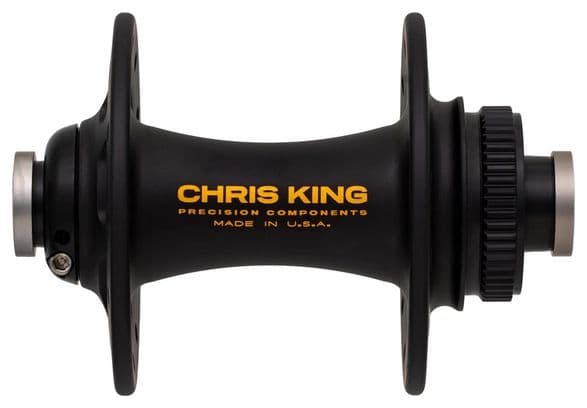 Chris King R45D Vorderradnabe | 24 Loch | 12x100 mm | CenterLock | Schwarz/Gold