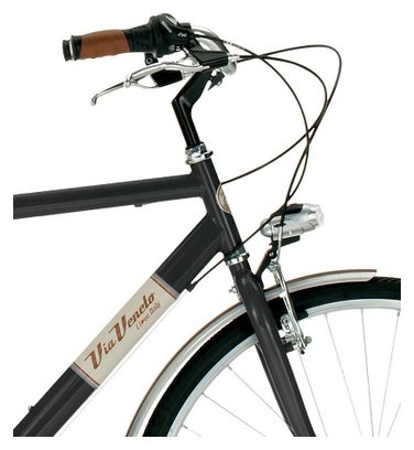 Vélo de ville Via Veneto 605man  cadre en acier 54cm  roues 700x35c  6 vitesses.