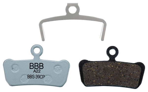 Coppia di pastiglie freno organiche BBB DiscStop Coolfin per Sram Guide/Avid Trail