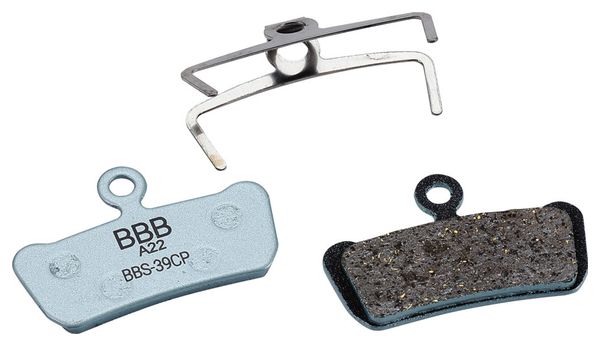 Coppia di pastiglie freno organiche BBB DiscStop Coolfin per Sram Guide/Avid Trail