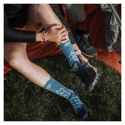 Chaussette randonnée femme  rafraîchissante pour l'été - Trekking Cool Crew Lady