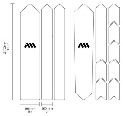 All Mountain Style Extra Gravel Road Clear Protector Kit