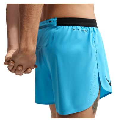 Pantaloncini Nike AeroSwift 4in con spacchi, blu, da uomo