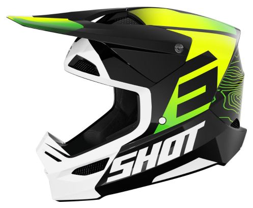 Casque Intégral Shot Furious Apex Jaune Fluo Adulte