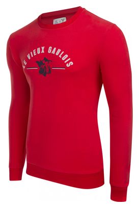 LeBram &amp; Sport Vintage Sweatshirt Le Vieux Gaulois / Hexagon Cherry Tomatoe / Red