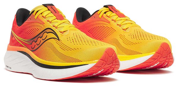 Chaussures Running Saucony Ride 18 Orange/Jaune Homme