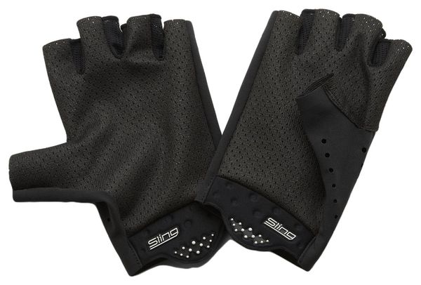 Paar kurze Handschuhe 100% Sling Black