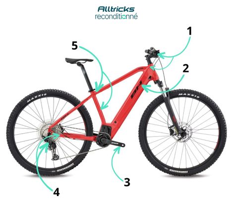 BH Atom Pro Shimano Deore 10V 720 Wh 29'' Red Semi-Rigid Electric