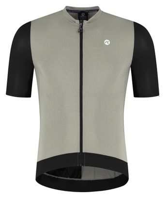 Maillot Manches Courtes Vélo Rogelli Distance II Taupe/Noir Homme