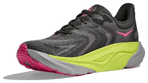 Hoka Arahi 8 Scarpe da corsa da donna Grigio/Giallo/Rosa