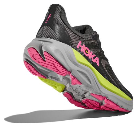 Hoka Arahi 8 Scarpe da corsa da donna Grigio/Giallo/Rosa