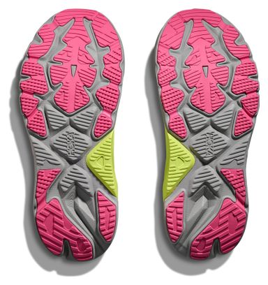 Hoka Arahi 8 Scarpe da corsa da donna Grigio/Giallo/Rosa