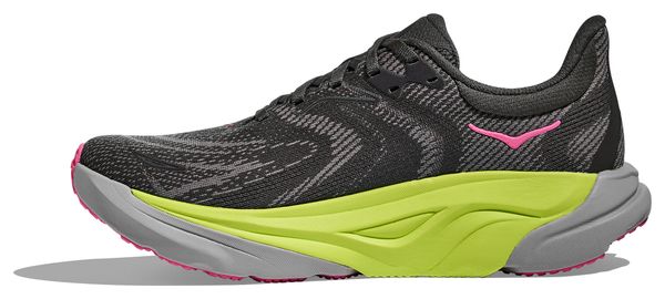 Hoka Arahi 8 Scarpe da corsa da donna Grigio/Giallo/Rosa