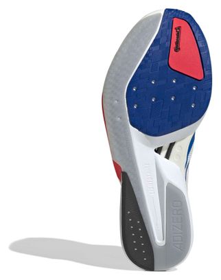 adidas Adizero Boston 13 Men's Running Shoes in White/Blue/Red