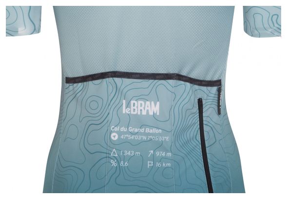 LeBram Women's Grand Ballon Blue Tailored Fit Short Sleeve Jersey